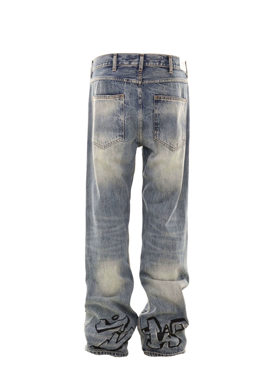 Untold Graffiti Anime Straight-Leg Jeans