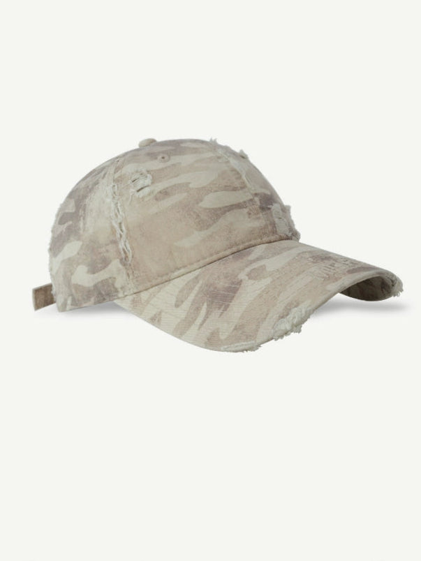 Distressed Military Style Cap