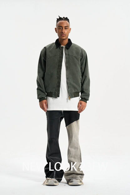 Untold Contrast Stitch Bootcut Jeans