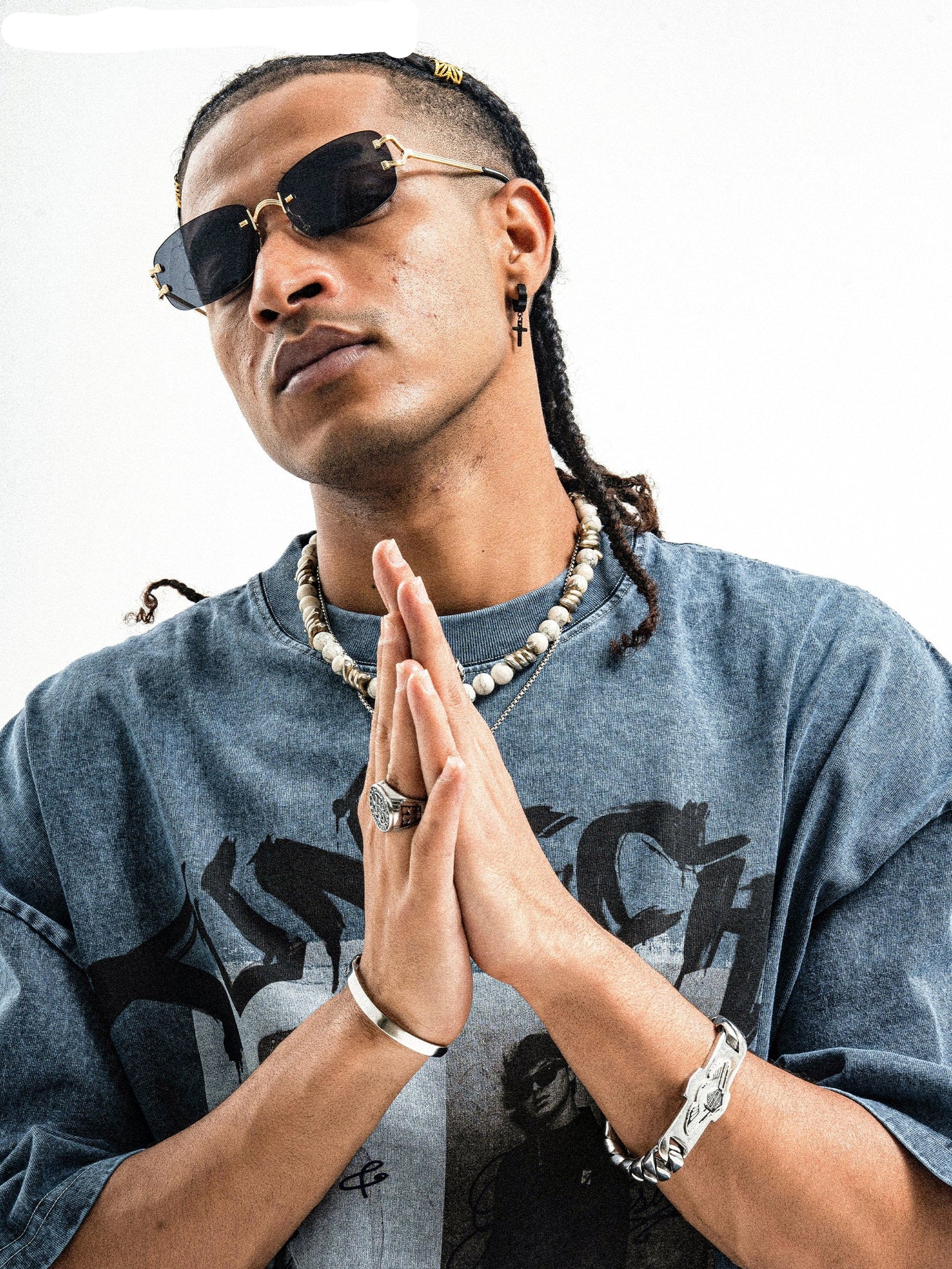 Tunech Printed Heavy Washed T-Shirt