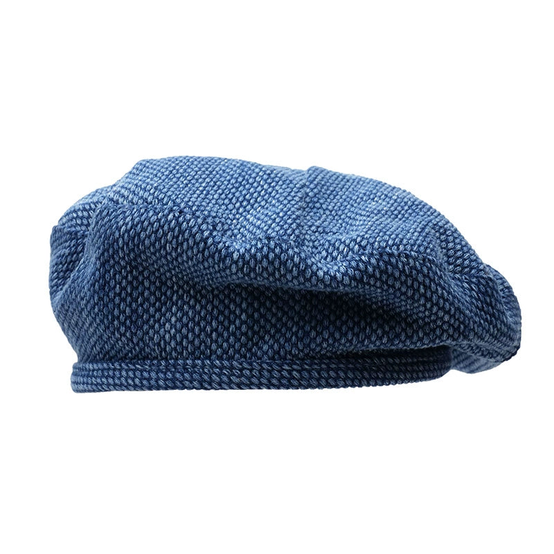 VERSATILE UNISEX  DENIM DISTRESSED BERET