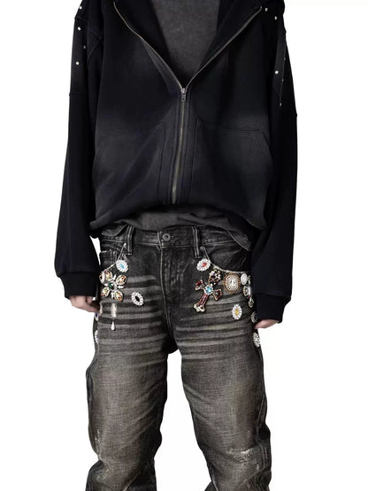 Untold Son of God Rhinestone Jeans