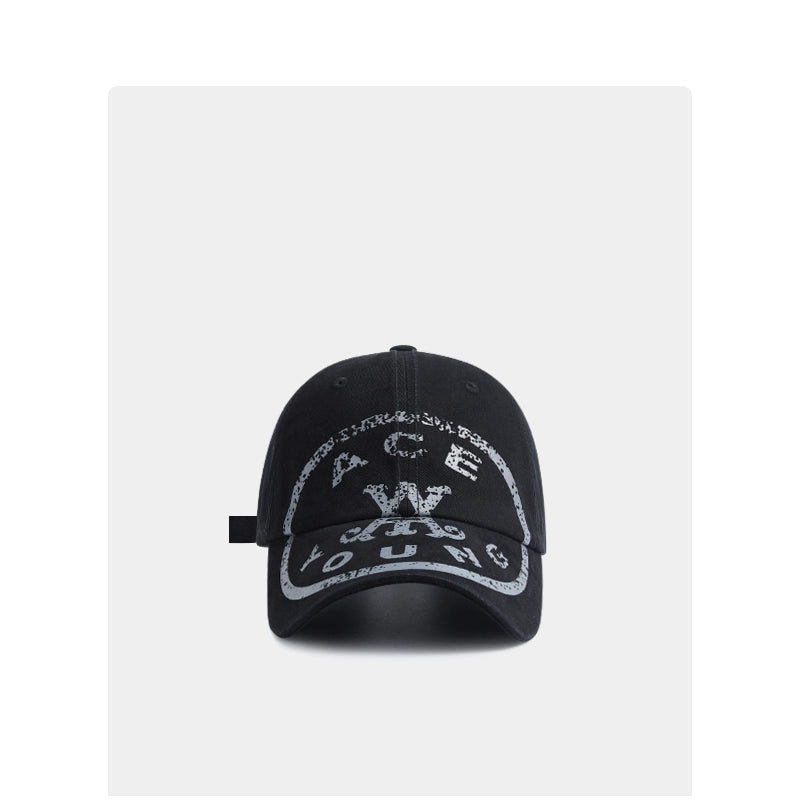 Ace Young Crack Printed Baseball Cap