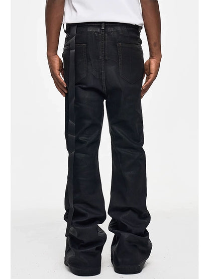 Micro Elastic Unwaxed Flare Pants