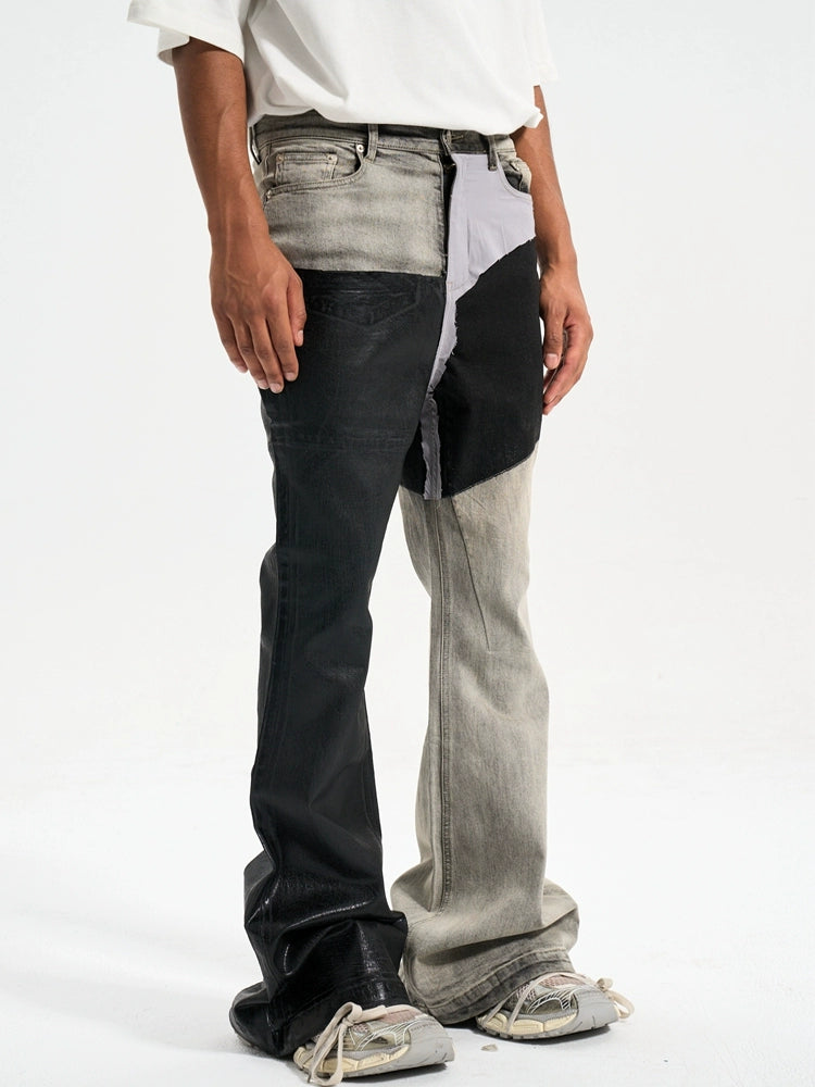 Untold Contrast Stitch Bootcut Jeans