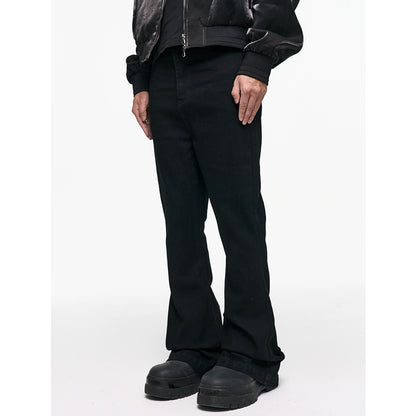 Micro Elastic Unwaxed Flare Pants