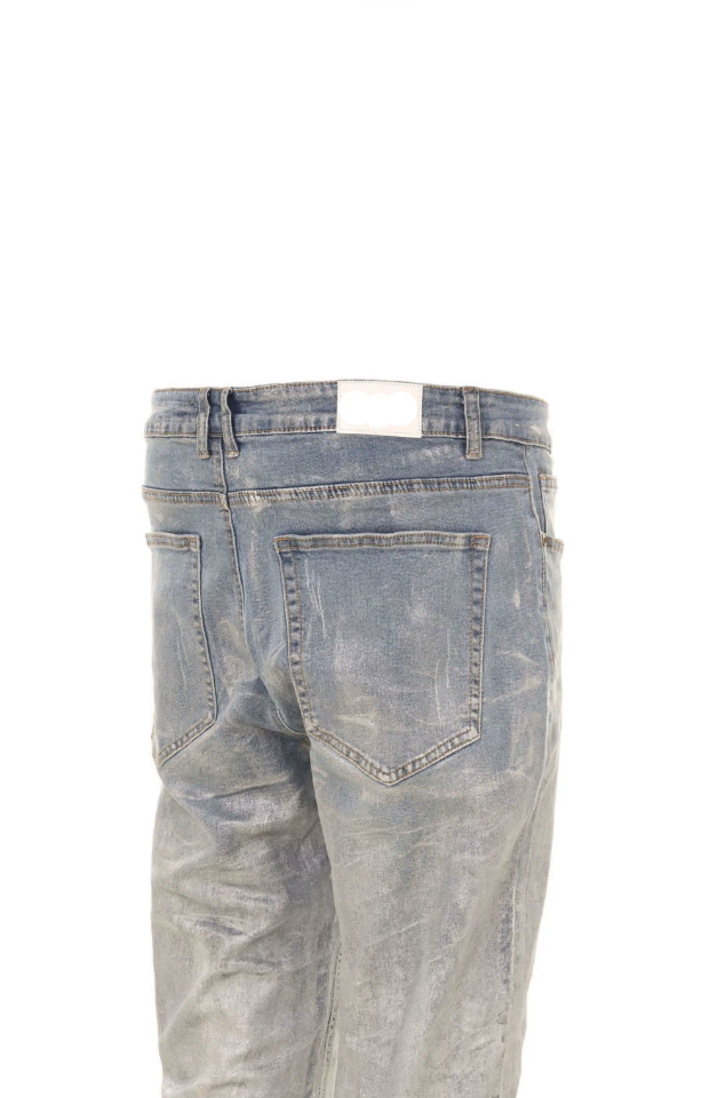 Untold Silver Brush Painted Bootcut Jeans