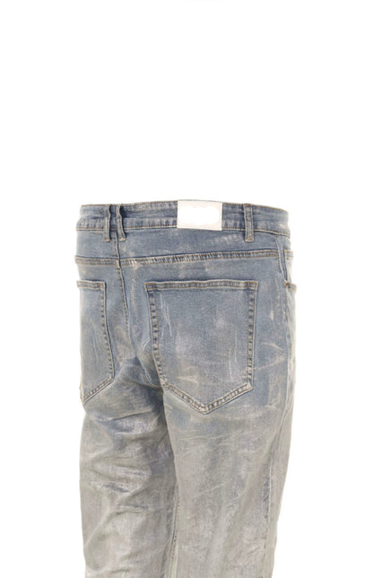 Untold Silver Brush Painted Bootcut Jeans