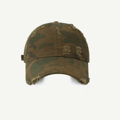Distressed Military Style Cap