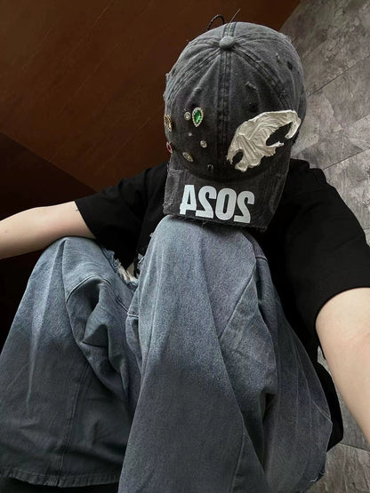 UNTOLD HAND BRIM DISTRESSED 2024 CUT WASHED CAP