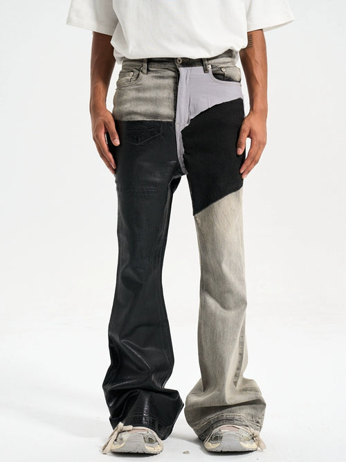 Untold Contrast Stitch Bootcut Jeans