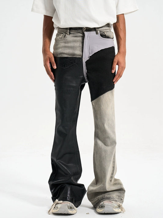 Untold Contrast Stitch Bootcut Jeans