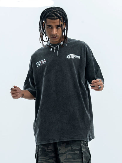 Restart All Printed Oversize T-Shirt