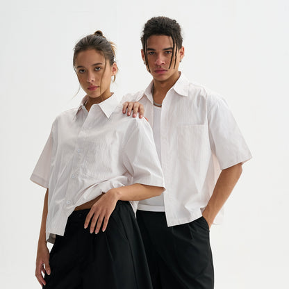 Untold Unisex Striped Short Sleeve Shirt