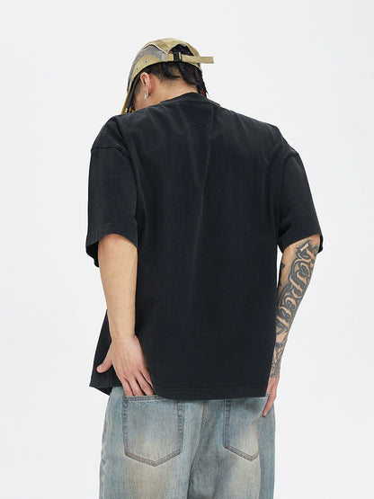 Heavy Washed Vintage Black T-Shirt