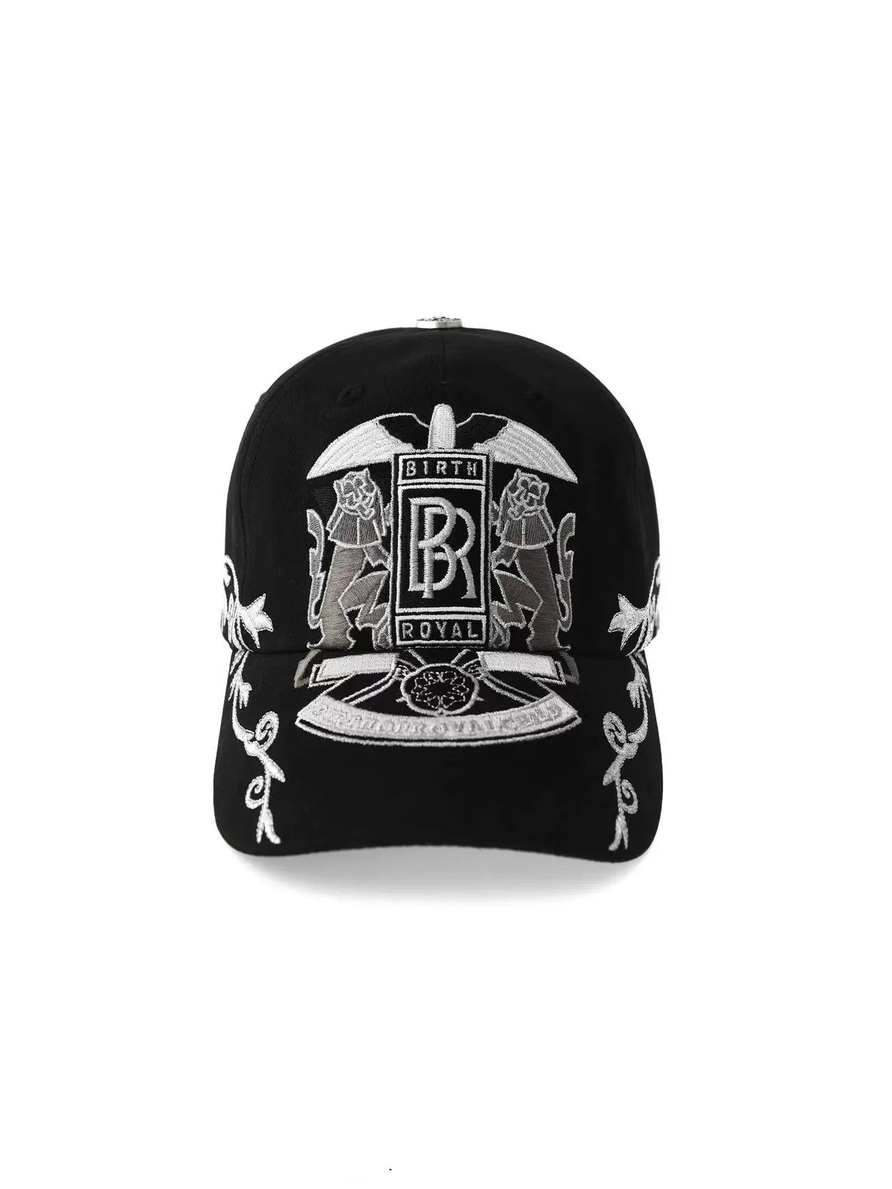 Double Lion Vine Embroidered Cap