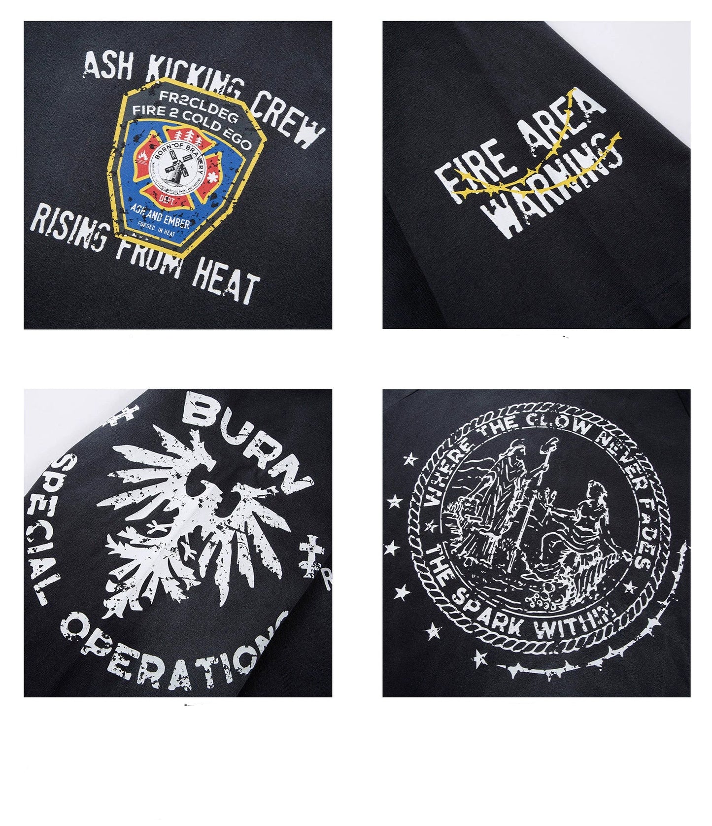 Washed Gradient Distressed Tee