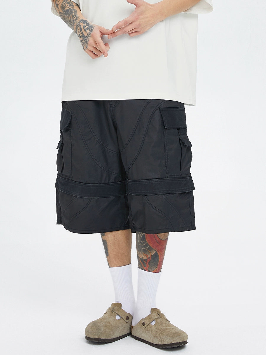 Brushed Wax Coated Short Pants