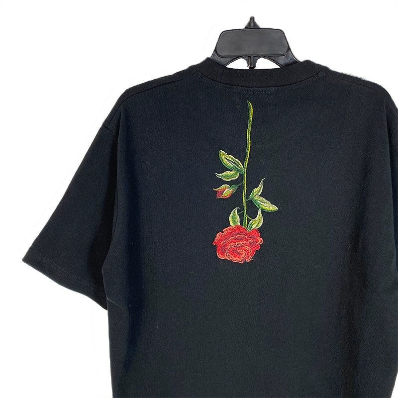 Untld Rabbit Rose Embroidered Loose T-Shirt
