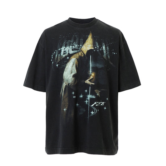 Heavy Washed Vintage Black T-Shirt