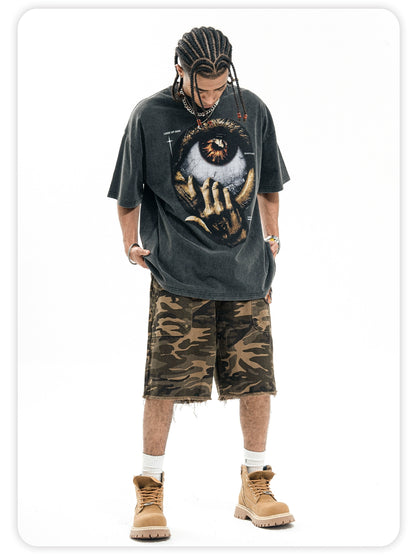 Eye of the God DTG Printed Oversize T-Shirt