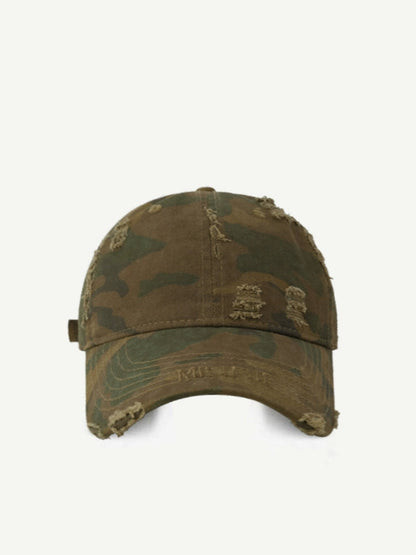 Distressed Military Style Cap