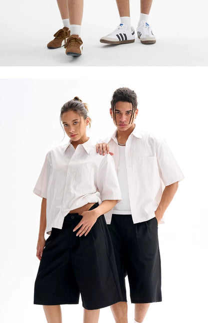 Untold Unisex Striped Short Sleeve Shirt