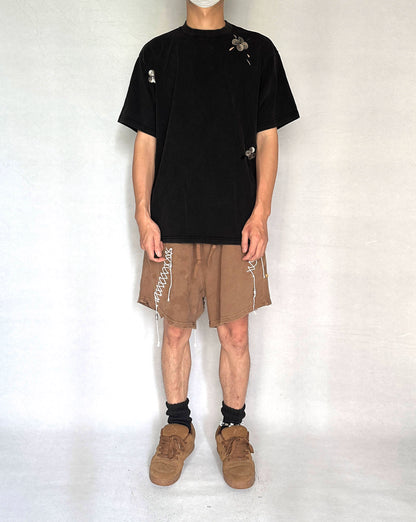 Handmade Metallic Petals Top