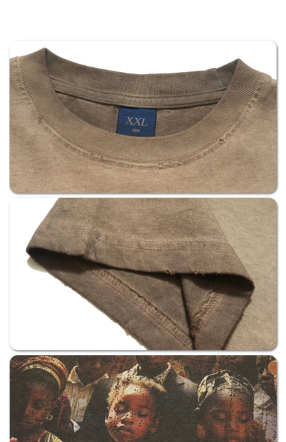 Dream Boy Printed Washed T-Shirt