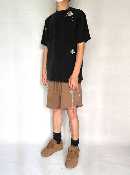 Handmade Metallic Petals Top