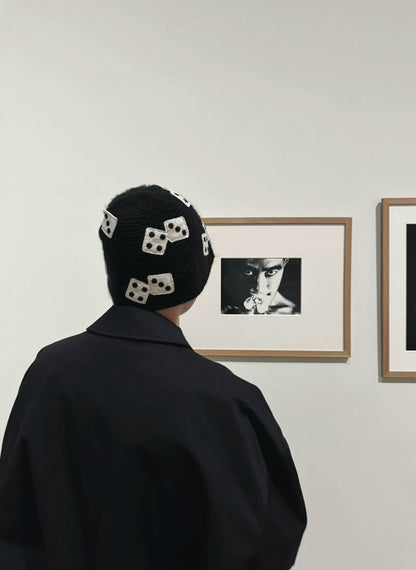 Stylish Knit Dice Bucket Hat