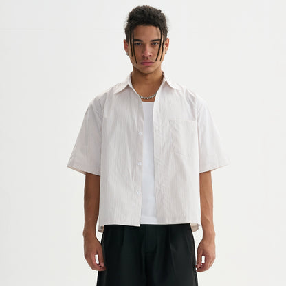 Untold Unisex Striped Short Sleeve Shirt