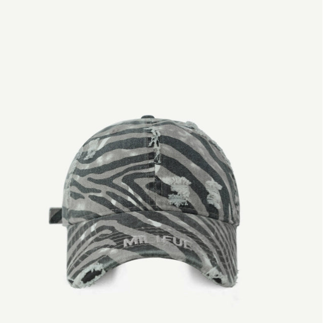 Distressed Military Style Cap