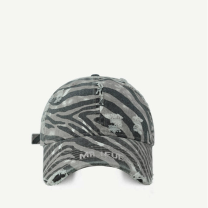 Distressed Military Style Cap