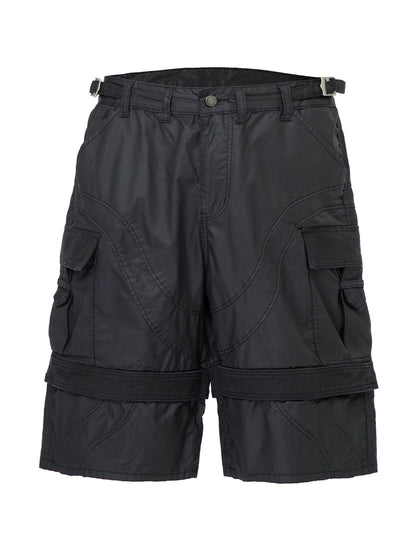 Brushed Wax Coated Short Pants