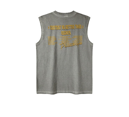 CITYBOY ANIME GRAPHIC PRINTED SLEEVELESS SUMMER TEE