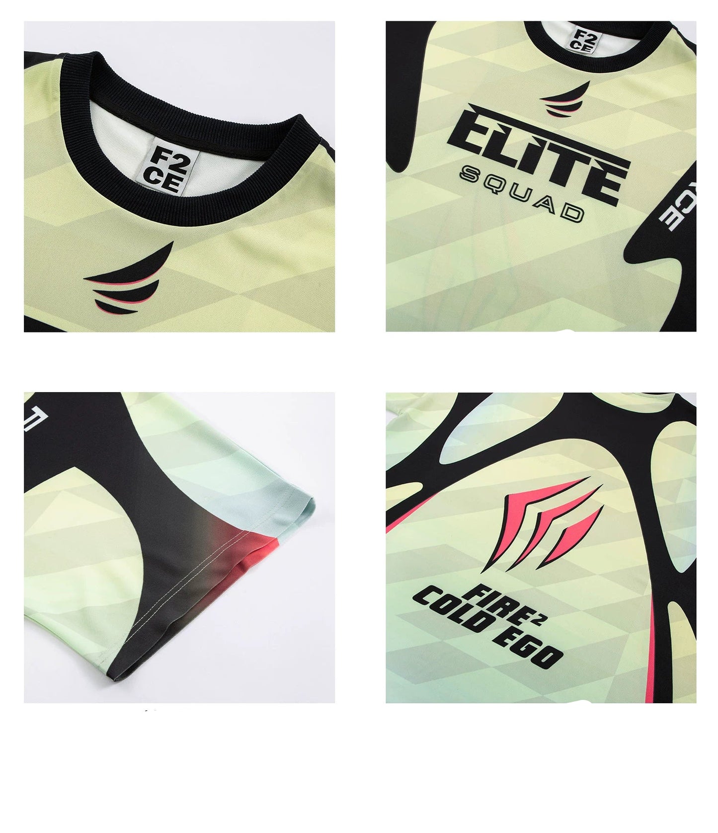 Contrasting Printed Racing Jersey