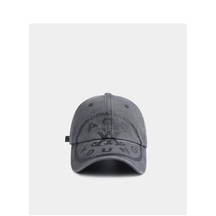 Ace Young Crack Printed Baseball Cap