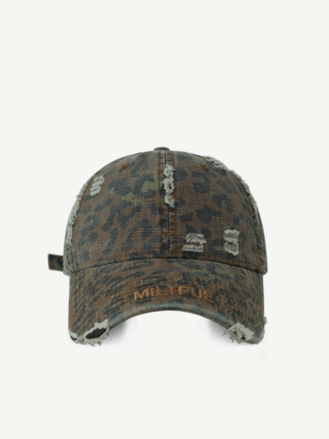Distressed Military Style Cap