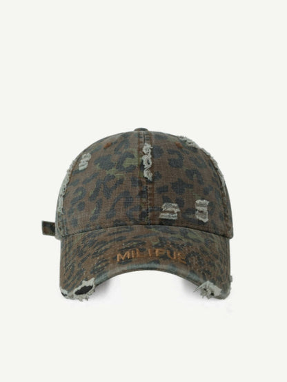 Distressed Military Style Cap