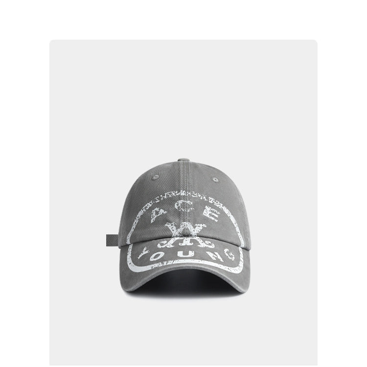 Ace Young Crack Printed Baseball Cap