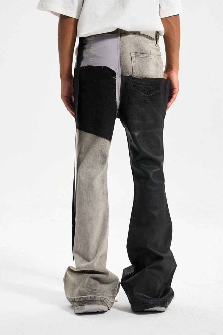Untold Contrast Stitch Bootcut Jeans