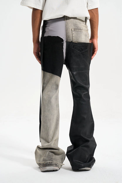 Untold Contrast Stitch Bootcut Jeans