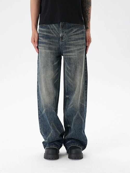 Untold Heavy Washed Baggy Jeans