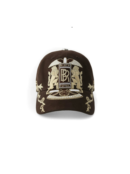Double Lion Vine Embroidered Cap