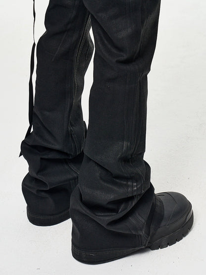 Micro Elastic Unwaxed Flare Pants
