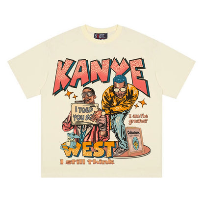 Premium Kanye West Cartoon Print T-Shirt