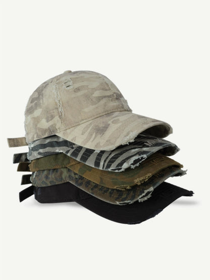 Distressed Military Style Cap