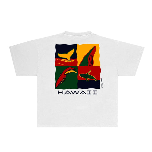 Whale Illustration Graphic Design T-shirt