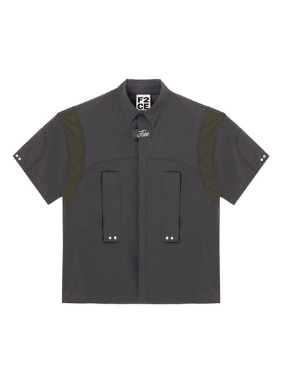 F2Centre Short-Sleeve Patchwork Shirt